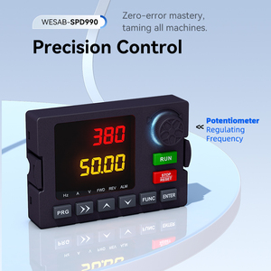 Inversor VFD de 2.2kw, motor de engranaje monofásico de 240V CA con unidad VFD de 3HP, convertible Inv3 de 220V <span class=keywords><strong>a</strong></span> 380V trifásico - Product Image 4