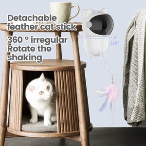 Jouet laser interactif intelligent pour animaux de compagnie, activé par <span class=keywords><strong>le</strong></span> mouvement, trajectoire aléatoire véritable, rechargeable, pour chats d'intérieur et chatons - Product Image 3