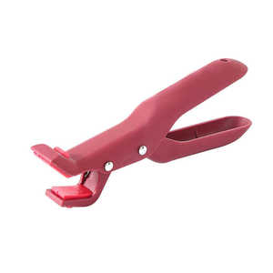 Pinza de Silicona Resistente al Calor para Utensilios de Cocina, Apta para Horno, Antideslizante, con Mango Rojo, Solo Lavar a Mano - Product Image 1