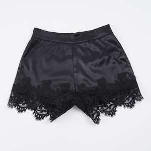 Wholesale Custom Elegant Solid Color <b>Lace</b> Trim Low Waist Board Shorts Waterproof & Breathable - Product Image 2