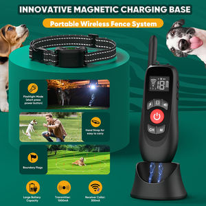 Clôture électronique réglable pour chien avec collier à distance et base de charge magnétique pour chiens de taille moyenne à grande pour les cours extérieures - Product Image 4