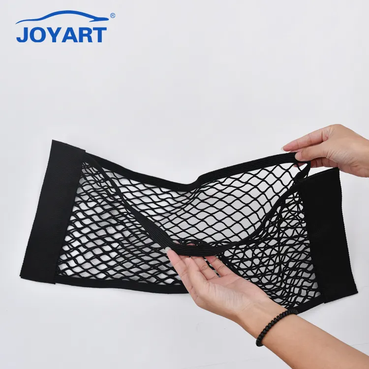 Car trunk storage with a variety of sizes optional elastic magic plastic mesh cargo net