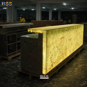 Comptoir en pierre translucide, design luxueux en onyx, pour hôtel, restaurant, club et bar <span class=keywords><strong>lounge</strong></span> - Product Image 5