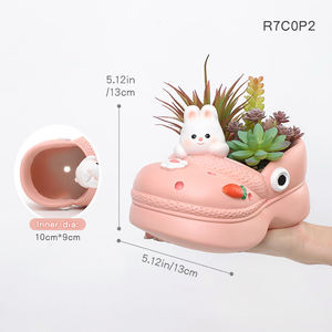 Vasi per Fiori Ecologici <span class=keywords><strong>in</strong></span> Resina Epossidica con Foro di Drenaggio, Design Cartoon, 10cm, per Interni, Casa, <span class=keywords><strong>Giardino</strong></span>, Decorazione, <span class=keywords><strong>Piante</strong></span> Succulente - Product Image 2