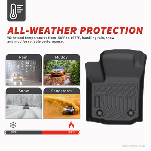 Alfombrillas para Auto <span class=keywords><strong>Ford</strong></span> <span class=keywords><strong>Explorer</strong></span> 2015-2019, Alfombrillas 3D TPE para Piso de Auto, Alfombrillas para Maletero, Forro de Carga, Accesorios Interiores para Auto, Alfombra - Product Image 5