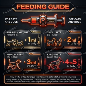 Gel immunostimulant naturel OEM pour animaux de compagnie – Complément de bien-être en pâte pour chats et chiens – Seringue – Marque privée - Product Image 5