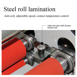 도매가 반자동 필름 코팅기 A3 롤 광택 및 무광택 4롤러 열간/냉간 UV DTF 필름 라미네이터 - Product Image 5