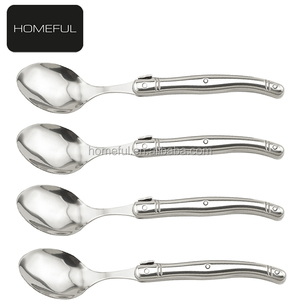 Ensemble de couverts <span class=keywords><strong>Laguiole</strong></span> en acier inoxydable 420 de conception française, comprenant un couteau à steak, une <span class=keywords><strong>fourchette</strong></span> de service et une cuillère à dessert - Product Image 5