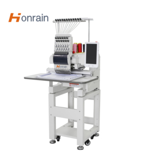 Machine à broder <span class=keywords><strong>numérique</strong></span> haute vitesse HONRAIN Mini à tête unique, 12 aiguilles, 1200 tr/min, fonctionnement automatique informatisé pour usage domestique - Product Image 1