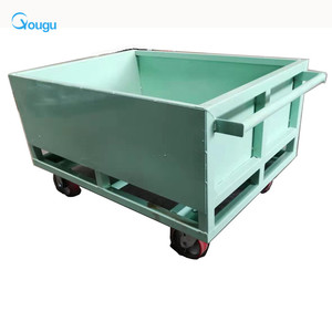 Heavy Duty Roll Container with Wheels Industrial Metal Storage Container Steel <strong>Pallet</strong> Box Trolley - Product Image 1