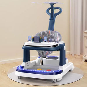 Andadores Para Bebe Productos para bebés Juguetes Push Niños Andador Música Andador eléctrico para bebés 4 en 1 con ruedas y asiento - Product Image 3