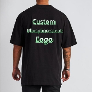 T-shirt Oversize Personalizzata con Spalle Cadenti, Fosforescente che si Illumina al Buio, con Grafica Teschio Moto Non Radioattiva, Stile Streetwear - Product Image 4