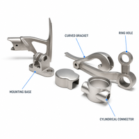 Corps de soupapes multi-ports sur mesure, moulés par précision et usinés CNC, pour machines industrielles