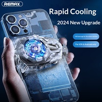 Refroidisseur de téléphone portable Remax Ice King à clipser avec écran numérique pour téléphones de jeu