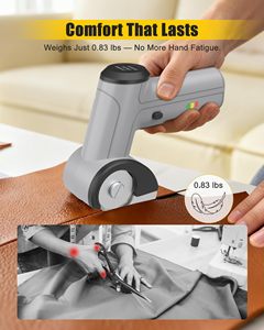 กรรไกรไฟฟ้าไร้สาย ตัดกระดาษแข็ง ตัดกล่อง ตัดหนัง ผ้า พรม แบบชาร์จไฟได้ - Product Image 6