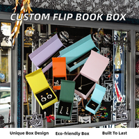 Boîtes rigides personnalisées en forme de livre pour l'emballage de bijoux, en carton avec doublure en éponge, fermeture magnétique, gaufrage, logo recyclable