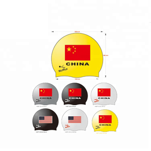 Bonnet de bain OEM de haute qualité avec logo personnalisé, bonnets en silicone durables pour cheveux longs, bonnet de bain imprimé en silicone - Product Image 4