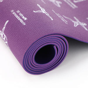 Best Sell Eco-friendly PVC Purple Green Non-slip Yoga <b>Mat</b> 4mm Thick Shock Absorption Exercise <b>Mat</b> for <b>Fitness</b> Center - Product Image 3