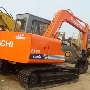 Second hand 6 ton hitachi ex60-1 crawler excavator used ex 60 excavadora 60 model ex60-5 construction company in Shanghai