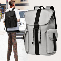 Sac à dos pour ordinateur portable imperméable, grande capacité, en tissu Oxford, pour voyages et école, unisexe, décontracté, avec logo personnalisé