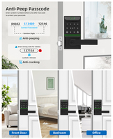 Sinovo TEC 2025 nouvelle serrure de porte électronique poignée intelligente sans clé empreinte digitale mot de passe Alexa TTlock Tuya App télécommande serrure