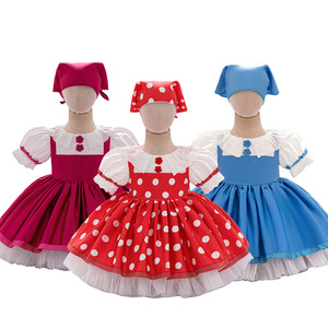 Nuovo Abito Estivo in Raso Senza Maniche per Bambina, <span class=keywords><strong>Vestito</strong></span> da Cerimonia con Fiori, Abito per Bambina di <span class=keywords><strong>1</strong></span> <span class=keywords><strong>Anno</strong></span> per Compleanno e Natale - Product Image 2