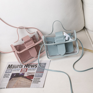 Bolsos de Mano de Moda para Adolescentes, Bolsos de PVC Transparente para Mujer, <span class=keywords><strong>Mini</strong></span> Bolsos de Mano - Product Image 1