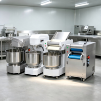Mélangeur à pâte pour boulangerie commerciale, cuve en acier inoxydable, machine à pétrir la farine
