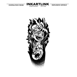 Autocollant de tatouage INKARTLINK pour le corps, autocollant de tatouage en papier, Anime Luffy Gear 5, imperméable, écologique, longue durée, 15 jours, vente en gros - Product Image 3