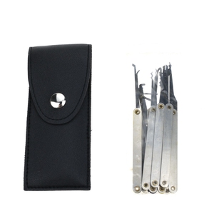 YH9232 serie de práctica de candado transparente 12 Uds herramientas de cerrajería con juego de pasadores de bloqueo de desbloqueo de llave - Product Image 1