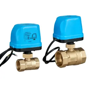 DN25 thermostat Motorized control valve electric ball valve
