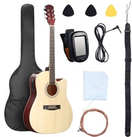 Vente directe d'usine OEM/DOMI, ensemble de guitares classiques en bois de tilleul haute brillance, modèle G-EAG41-2 pour 41 et 38 pouces