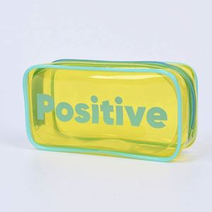 Customized Waterproof PVC Makeup Bag Transparent PVC Pencil Case Stationery Zipper <b>Pouch</b> - Product Image 3