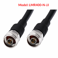 Câble coaxial RF UltraFlex LMR400UF N-JJ/N-JK/N, câble d'extension mâle-femelle, connecteurs doubles mâles, noir/argent
