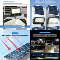 Nouvelles lampes solaires Iron Man 200W 500W 800W 1000W pour extérieur, lampes de jardin, éclairage LED super lumineux, projecteur haute puissance pour la maison
