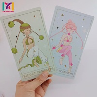 Impression de cartes de tarot personnalisées OEM/ODM en feuille métallisée, jeu de divination à collectionner, boîte de cartes imprimée sur mesure, échantillonnage rapide