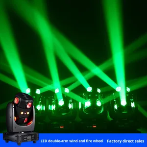 Luz de escenario con cabezal móvil RGBW para brazo de barra KTV, rueda de fuego de viento, luz de Flash LED, cabezal giratorio, haz de vibración, luz láser, sonido - Product Image 2