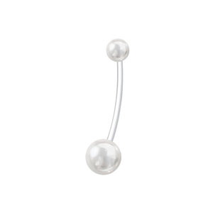 CRYSPURE 14G <span class=keywords><strong>Piercing</strong></span> <span class=keywords><strong>de</strong></span> <span class=keywords><strong>nombril</strong></span> <span class=keywords><strong>de</strong></span> <span class=keywords><strong>grossesse</strong></span> en acrylique, barre longue flexible, avec zircon motif cœur, bijou corporel, vente en gros - Product Image 6