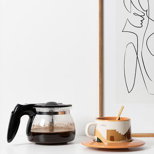 Vente en gros de tasse à café en céramique <span class=keywords><strong>Oasis</strong></span> Morandi tasse à lait petit déjeuner rétro tasse à café en céramique - Product Image 5