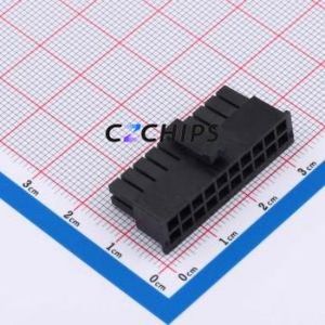 ZX-MX3.0-2-10P-HGJK Housing (Wire-to-Board / Wire-to-Wire) P=3mm Connector 2x10P 3mm Micro-Fit (MX 3.0) 3mm - Product Image 1