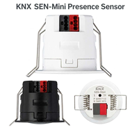 Capteur KNX Dual-Tech PIR 24GHz FMCW ToF pour Maison Intelligente, Vestiaire, Plafond, Maître/Esclave, Économie d'Énergie, DC 21-30V, Portée 3.2m