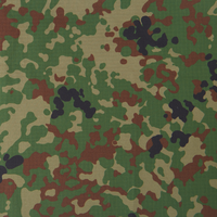 Stock JSDF Japan Ground Self-Defence Force Jungle Camouflage Tissu FR WR TC Polyester Coton Ripstop IRR Tissu Anti-infrarouge