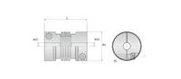 Accouplement de moteur à disque flexible en aluminium pour encodeur, 6mm 8mm 10mm, raccord de tuyau Nobengr (Prix économique)
