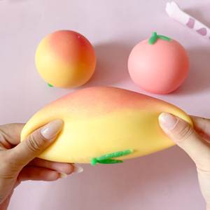 Juguetes Antiestrés Creativos, Novedosos, Divertidos y Lindos con Forma de Durazno, Pelotas Antiestrés Realistas con Forma de Fruta, Venta al Por Mayor - Product Image 3