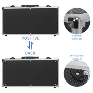 Échantillon gratuit Valise à roulettes en aluminium Grande valise de transport Organisateur Boîte de rangement en bois avec roulettes pour outils Coque rigide - Product Image 4