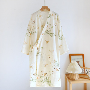 Peignoirs pour femmes 100% coton en gros, respirants et confortables, pyjamas en coton pour filles - Product Image 5