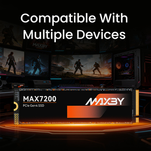 MAXBY 1TB PCIe 4.0 NVMe M.2 Dahili SSD, 7200MB/s'ye Kadar, Oyun Bilgisayarı, Masaüstü ve Dizüstü Bilgisayarlar için Yüksek Hızlı Katı Hal Sürücüsü - Product Image 5