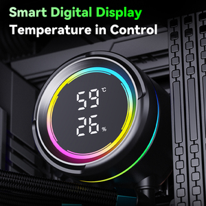 SNOWMAN KM240 Bomba de espejo ARGB Todo en uno 1,8 W Radiador de refrigeración por agua Efectos de iluminación ilimitados Compatible con carcasa de computadora - Product Image 5