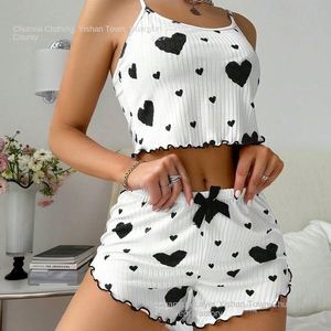Pyjama élégant et doux pour femmes, 2 pièces, style délicat, dentelle et satin, meilleure qualité - Product Image 3