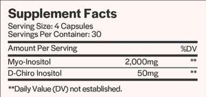 Envío Rápido, Marca Privada OEM/ODM/OBM, Cápsulas <span class=keywords><strong>de</strong></span> Mioinositol y D-chiroinositol, Apoyo Ovárico para Adultos, 120 Cápsulas - Product Image 3